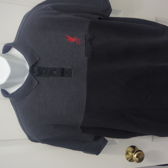 Liverpool LFC Distressed Button Up Short Sleeve Polo XXL - Picture 6 of 9